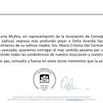 Condolencias Maria Cristina Ruperez