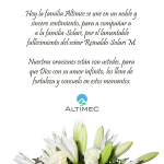TARJETA CONDOLENCIAS ALTIMEC