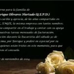 Condolencias Enrique Olivares